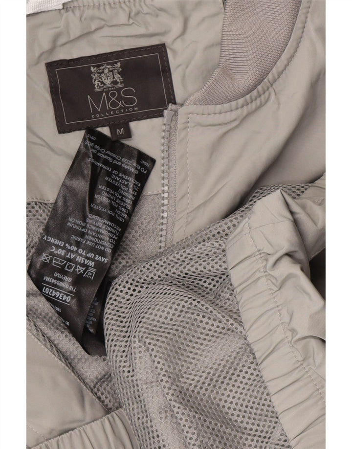 Giubbotto bomber da uomo Marks & Spencer UK 38 Poliestere grigio medio