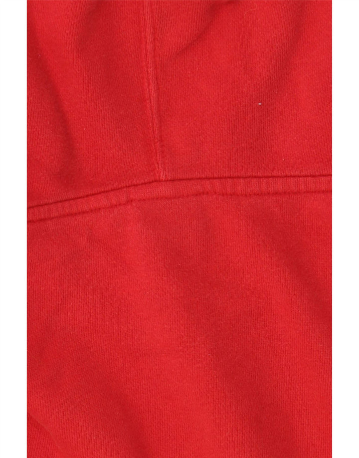 Felpa con cappuccio grafica da uomo Converse grande in cotone rosso