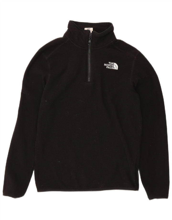 Maglione in pile per ragazze con collo con zip THE NORTH FACE 12-13 anni poliestere nero
