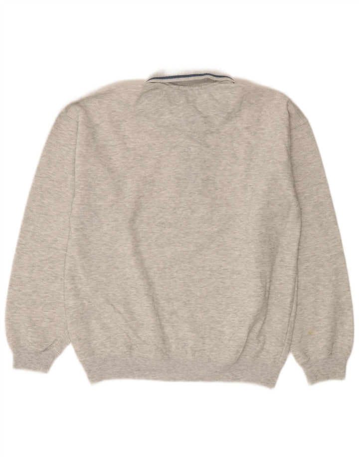 Marks & Spencer Uomo St. Michael Felpa Maglione Piccolo Grigio Chiazzato