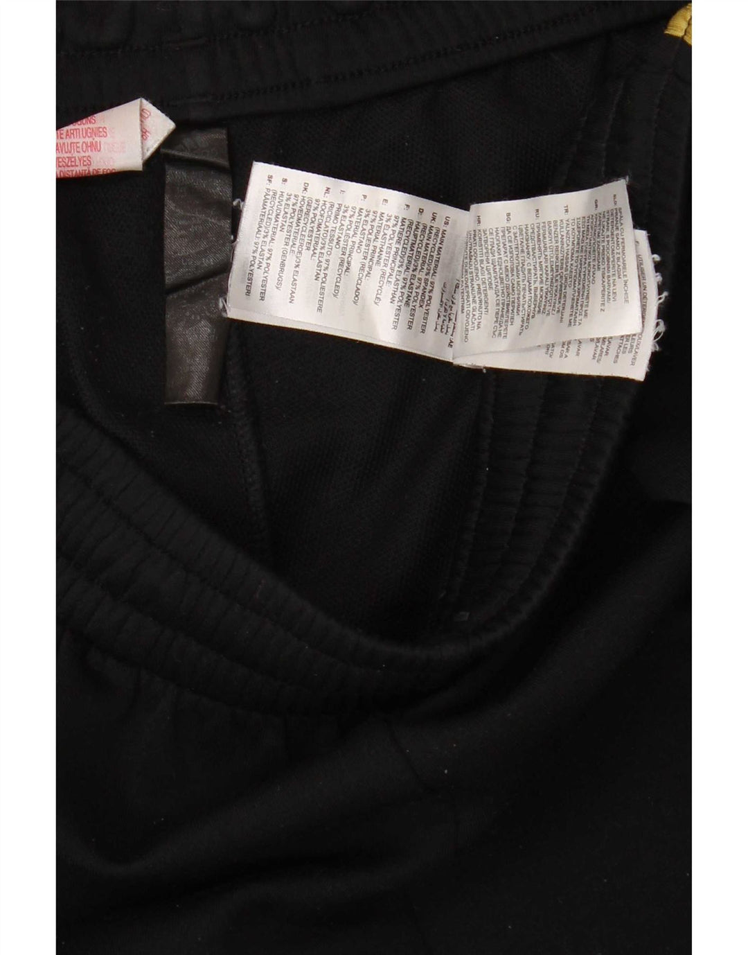 Pantaloni della tuta Adidas Aeroready da ragazzo 13-14 anni in poliestere nero
