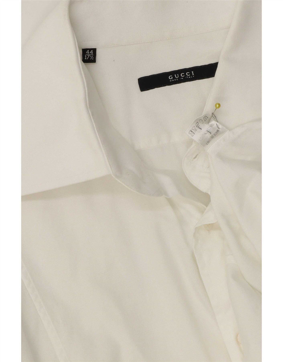 Camicia da uomo Gucci taglia 44 17 1/2 XL cotone bianco
