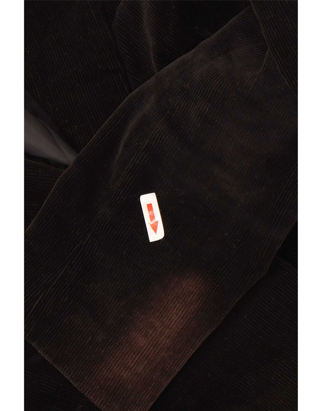 Giacca blazer da donna in velluto a coste a 2 bottoni Zara EU 42 grande cotone nero