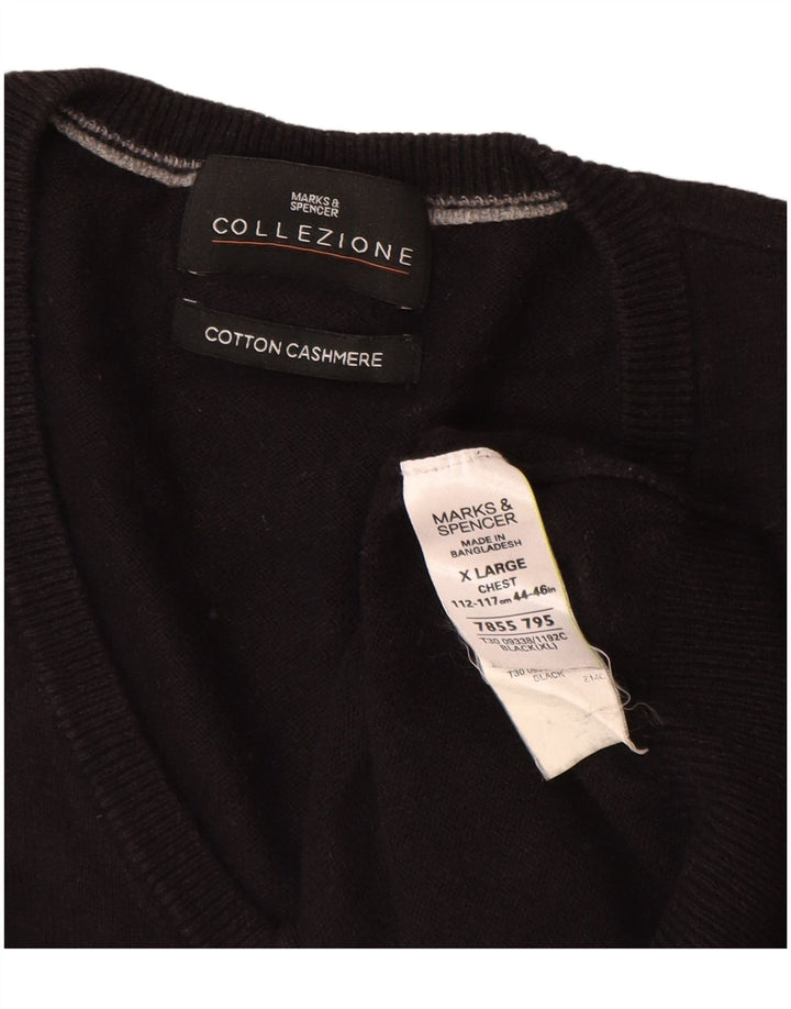 Canotta da uomo Marks & Spencer XL in cotone nero