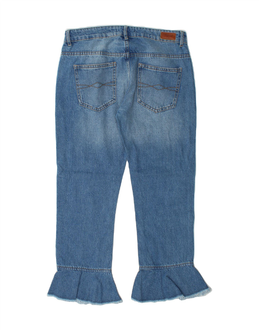 ZARA Womens Cropped Jeans EU 38 Small W28 L27 Blue Cotton Vintage Zara and Second-Hand Zara from Messina Hembry 