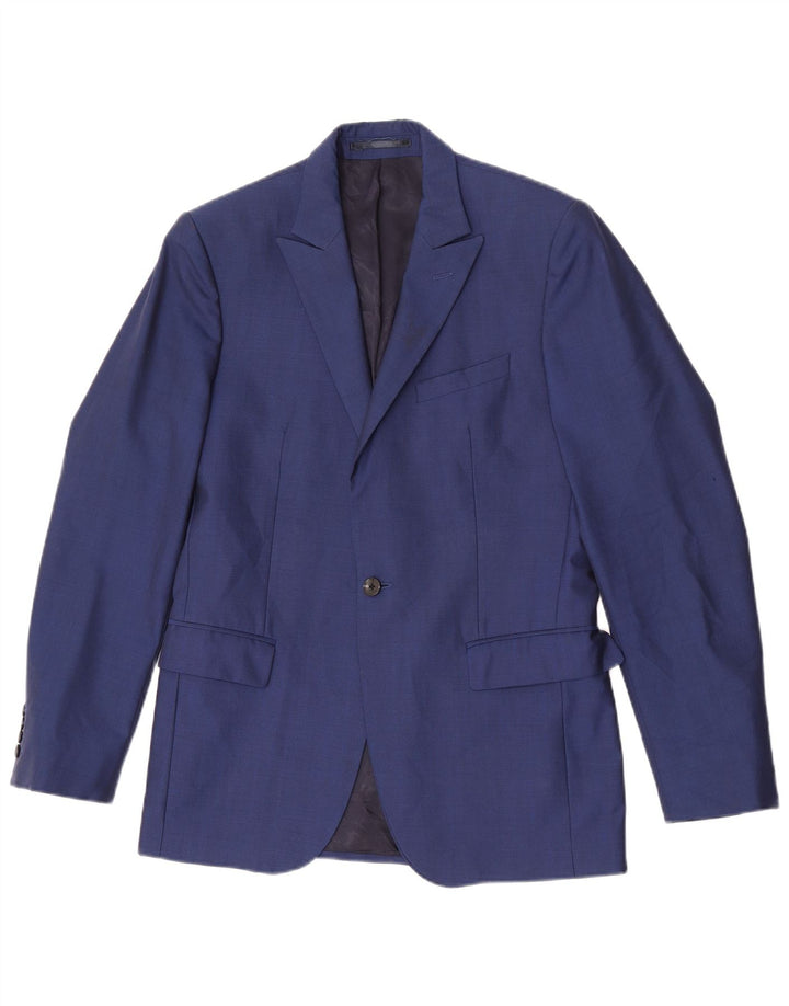 Giacca blazer da uomo a 1 bottone Reiss UK 36 piccola blu navy