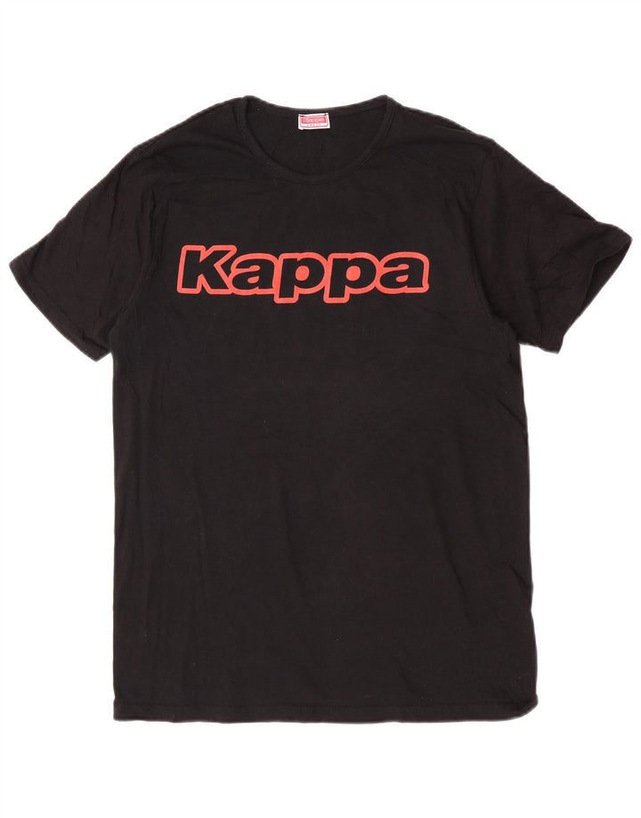 Maglietta grafica da donna Kappa Top UK 14 Large Nera