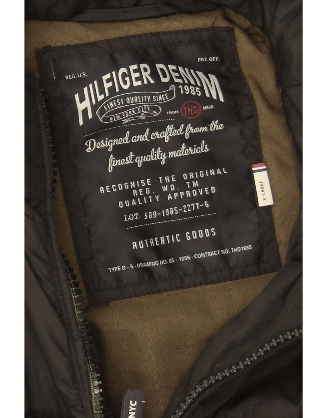Giacca utility da uomo Tommy Hilfiger UK 42 XL nylon nero