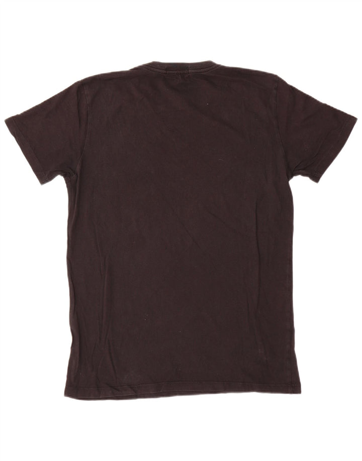 T-shirt grafica da uomo Replay Top in cotone nero medio