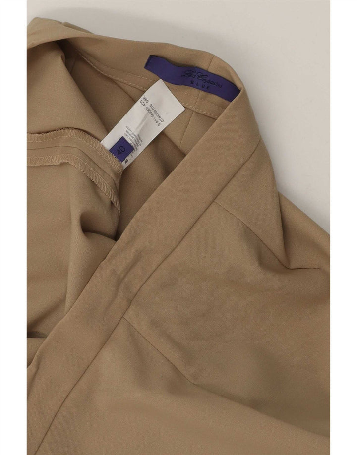 Pantaloni da abito dritti da donna Les Copains EU 40 Medio W30 L27 Beige