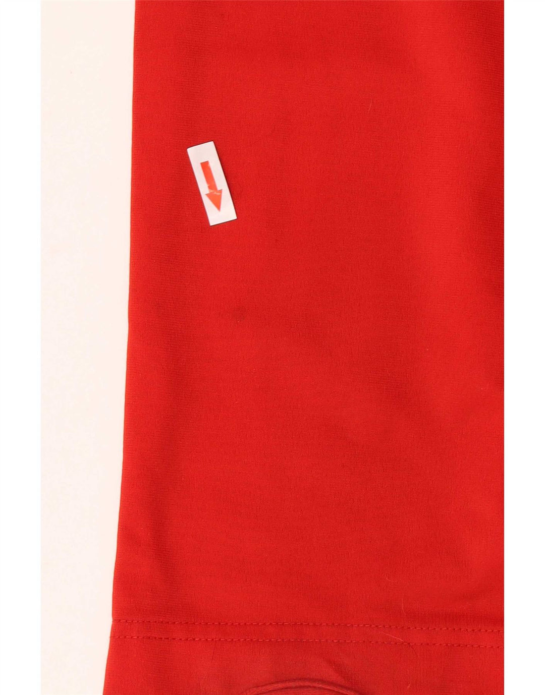 Pantaloni da tuta da uomo Adidas in poliestere rosso medio