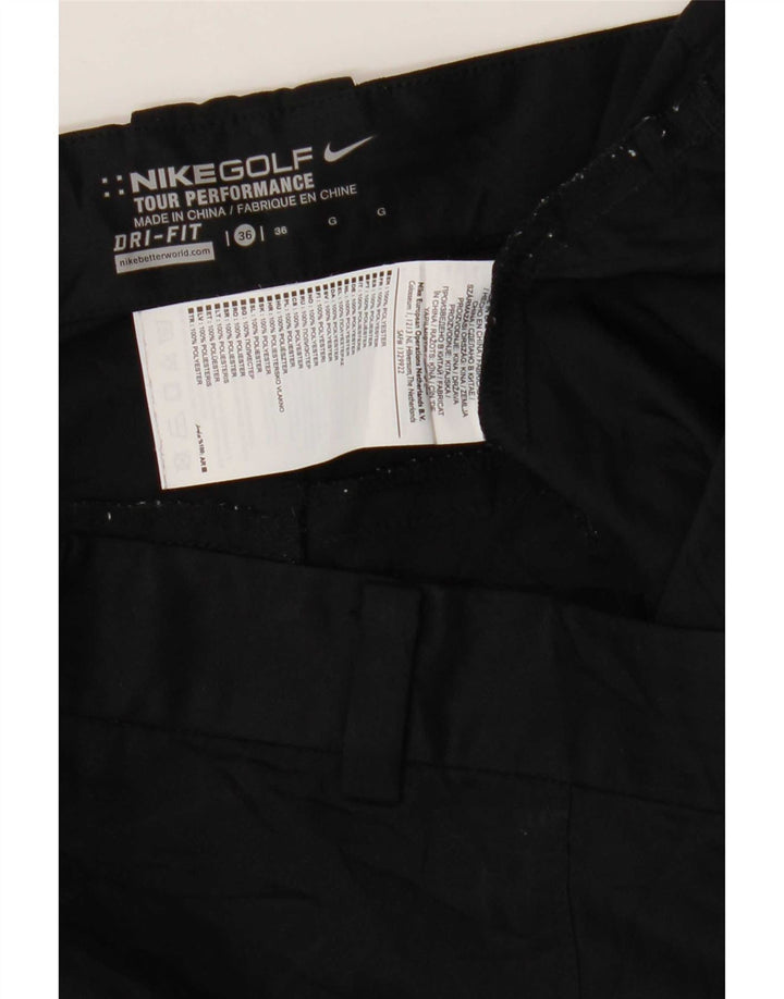 Pantaloncini chino Nike Dri Fit da uomo W36 Large in poliestere nero