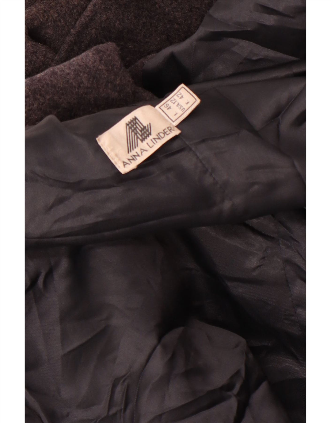 Cappotto doppiopetto da donna Anna Linder US 12 Large Grigio