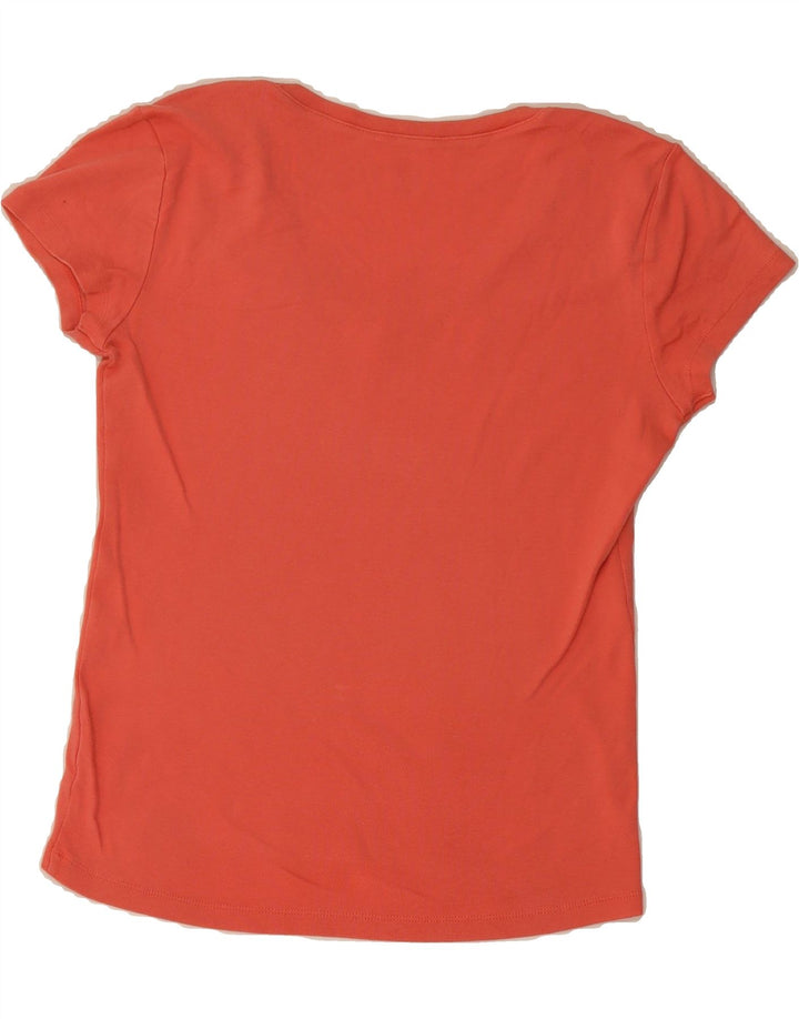 TOMMY HILFIGER Womens T-Shirt Top UK 12 Medium Red Vintage Tommy Hilfiger and Second-Hand Tommy Hilfiger from Messina Hembry 