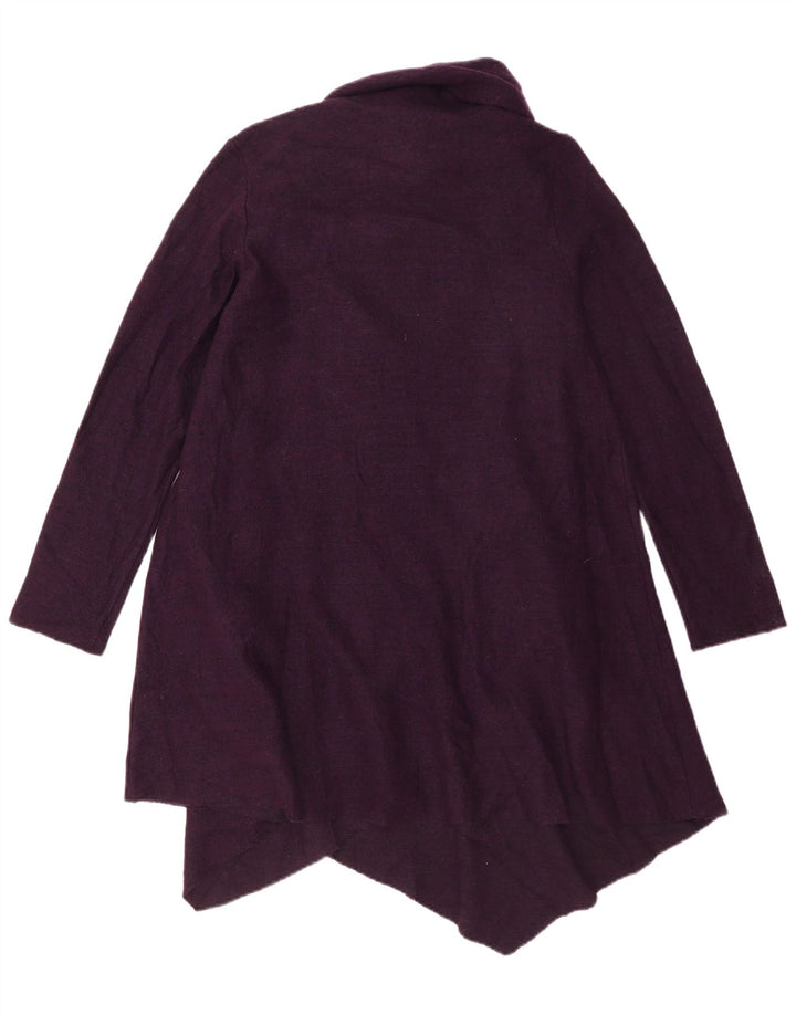 Maglione cardigan oversize lungo da donna Phase Eight UK 10 piccolo viola