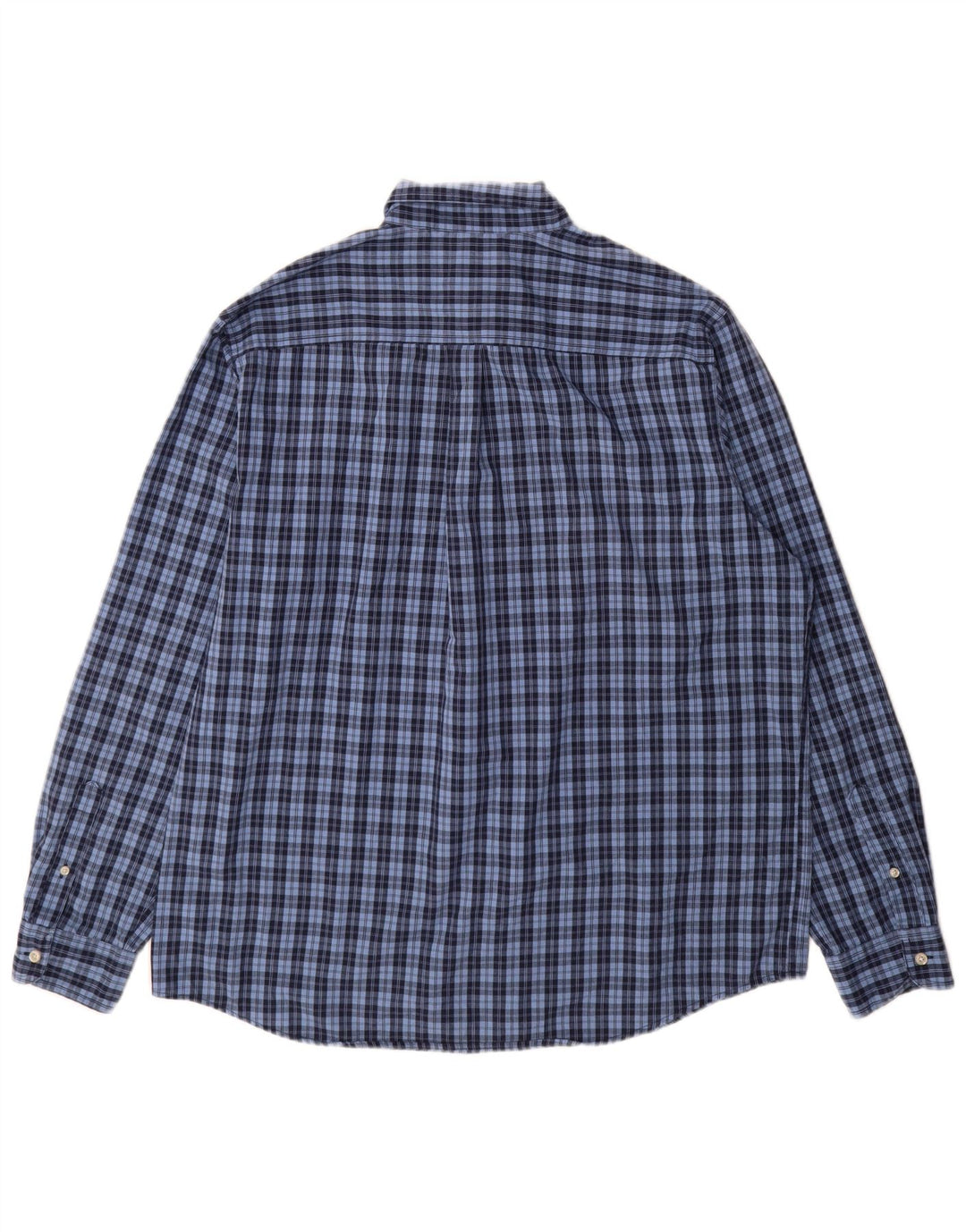 Camicia Chaps da uomo Easy Care XL in cotone a quadri blu