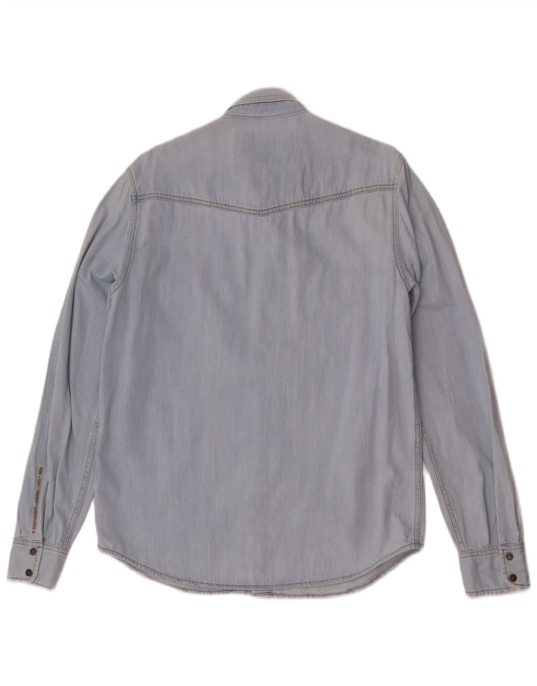Camicia di jeans da uomo Diesel Large in cotone blu