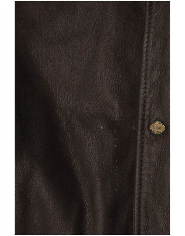 Giacca in pelle da uomo VINTAGE UK 42 XL Marrone