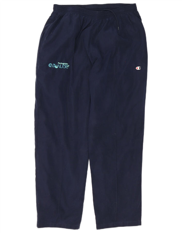 Pantaloni da tuta grafica da uomo Champion XL poliestere blu navy