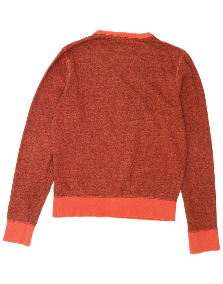 Jack & Jones Felpa grafica da uomo Maglione piccolo cotone chiazzato arancione