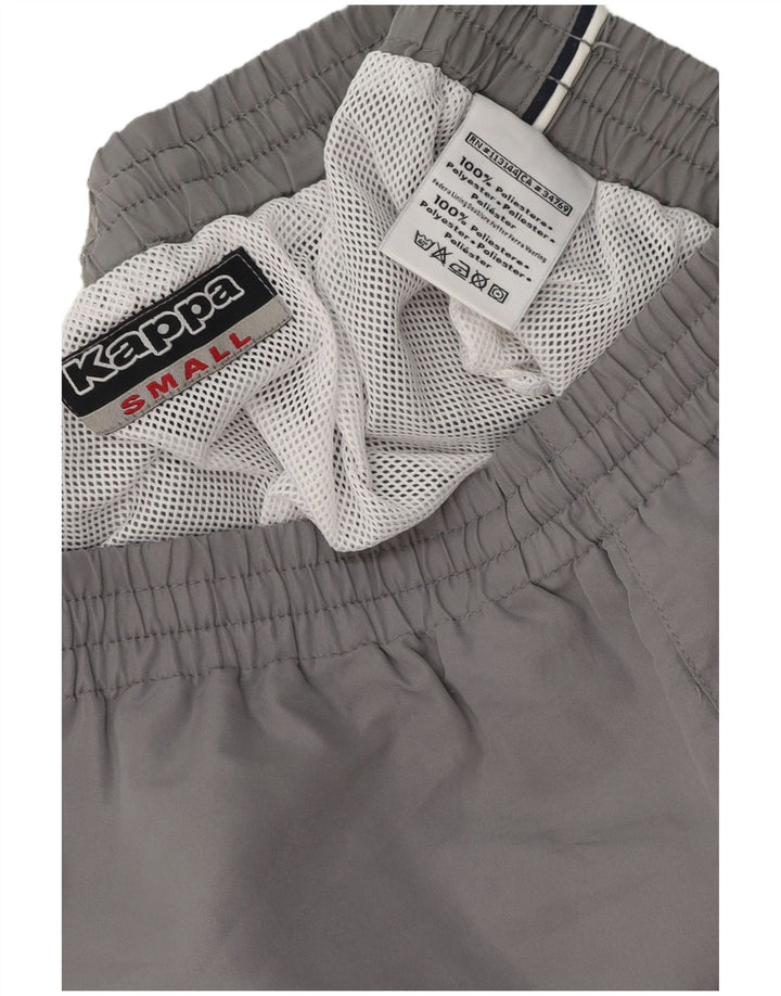 Pantaloncini sportivi da uomo Kappa Small in poliestere grigio