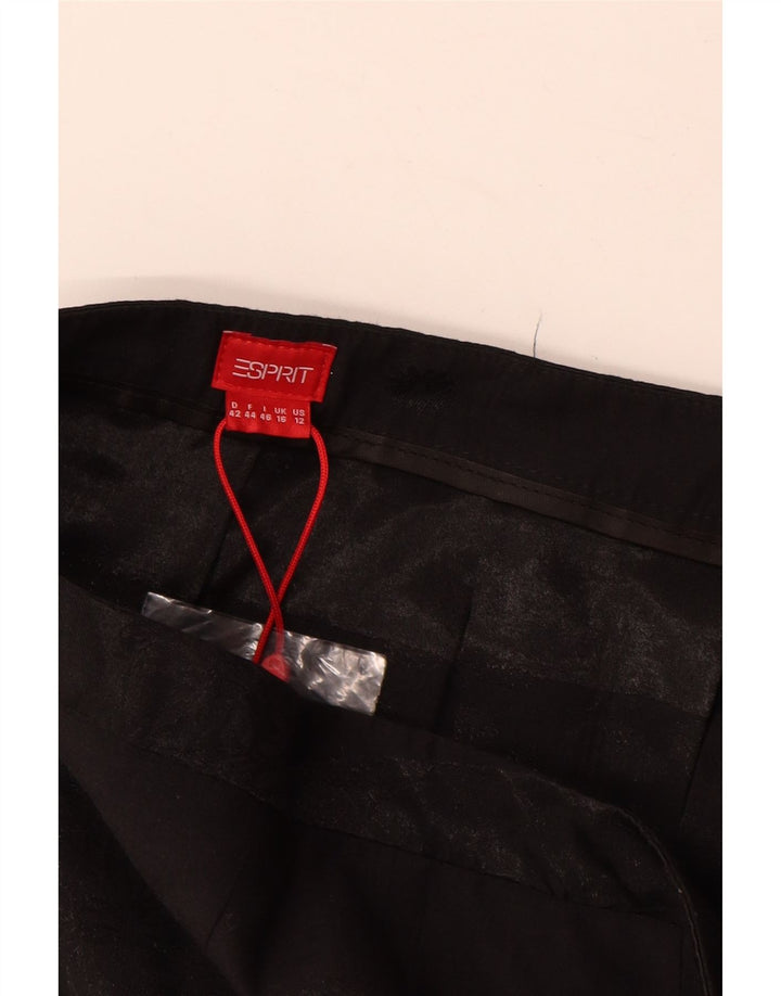 Gonna a pieghe da donna Esprit UK 16 Large W34 Poliestere floreale nero