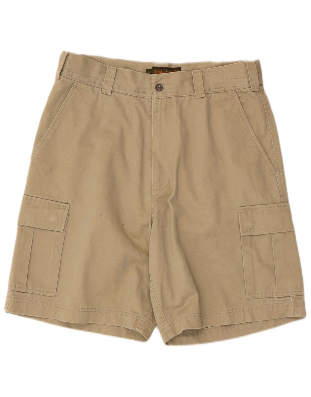 Pantaloncini cargo da donna Timberland W34 Large in cotone beige