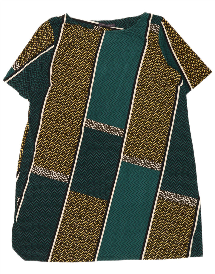 Abito a trapezio da donna Marks & Spencer UK 22 3XL Poliestere color block verde