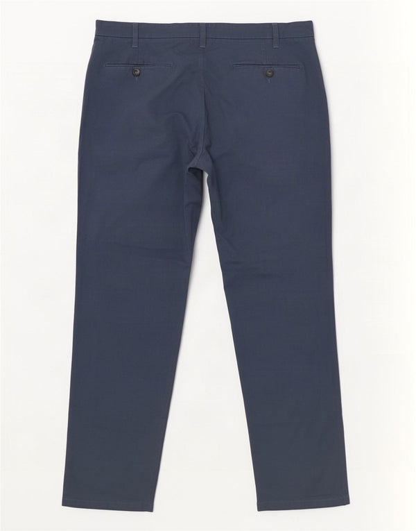 Pantaloni chino vestibilità regolare da uomo Marks & Spencer W38 L31 cotone blu