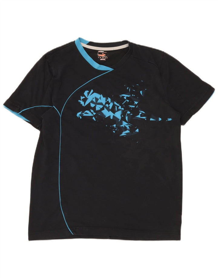 T-shirt grafica da uomo PUMA Top in cotone nero medio