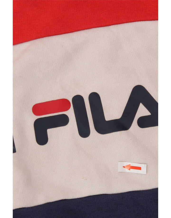 Felpa da donna Fila Maglione UK 10 Small multicolore Colourblock