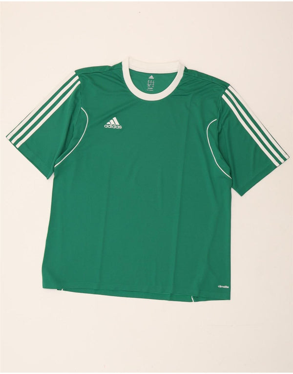 T-shirt Adidas Climalite da uomo Top XL poliestere verde