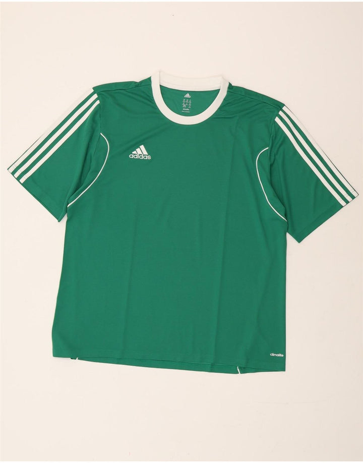 T-shirt Adidas Climalite da uomo Top XL poliestere verde