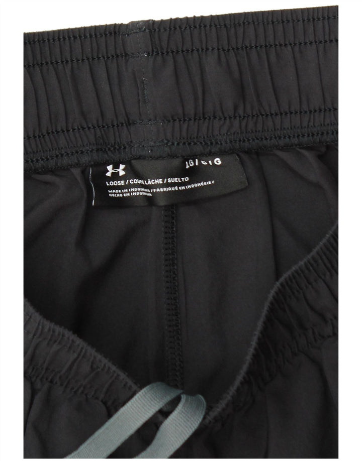 Pantaloncini sportivi grafici da uomo UNDER ARMOUR grandi neri