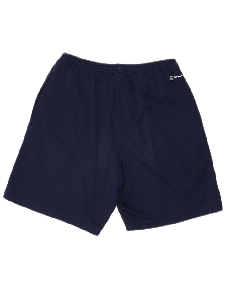 Pantaloncini sportivi Adidas Aeroready da uomo medi sportivi in poliestere blu navy