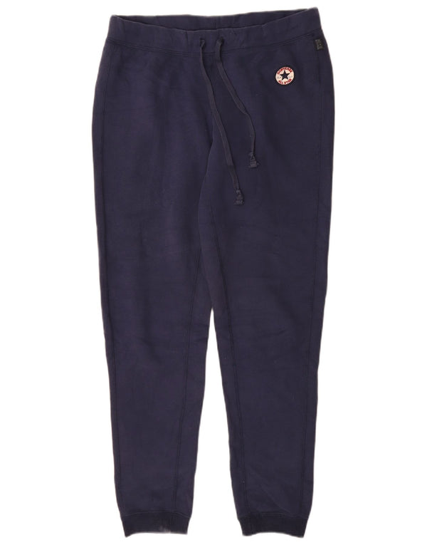 Pantaloni da tuta da donna Converse Joggers UK 14 Medio Blu Navy Cotone