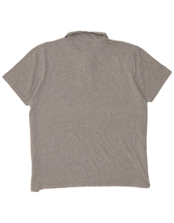 Polo da uomo WEIRD FISH XL in cotone grigio