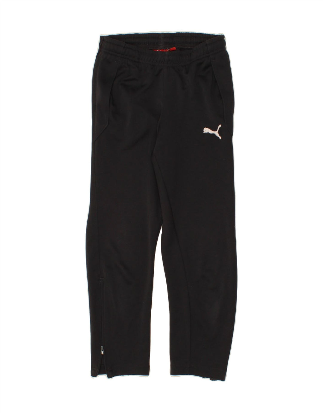 PUMA Girls Tracksuit Trousers 9-10 Years Medium Black Polyester Vintage Puma and Second-Hand Puma from Messina Hembry 