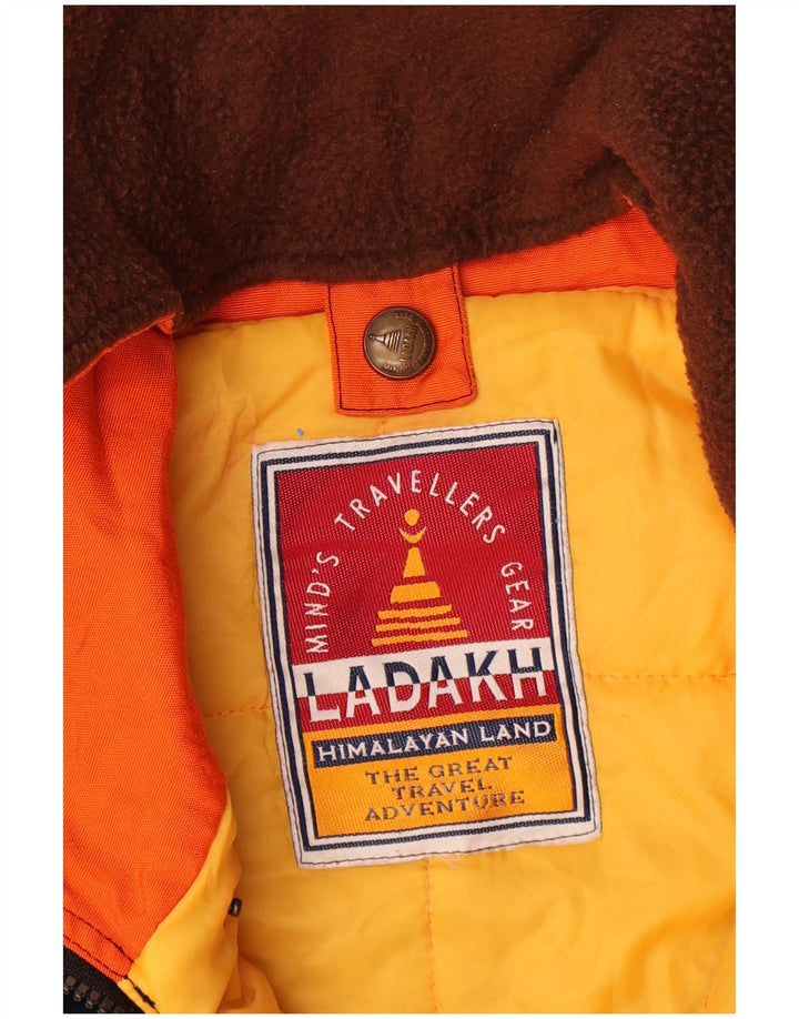 Giacca da sci pullover con cappuccio da uomo Ladakh UK 42 XL Orange Colourblock