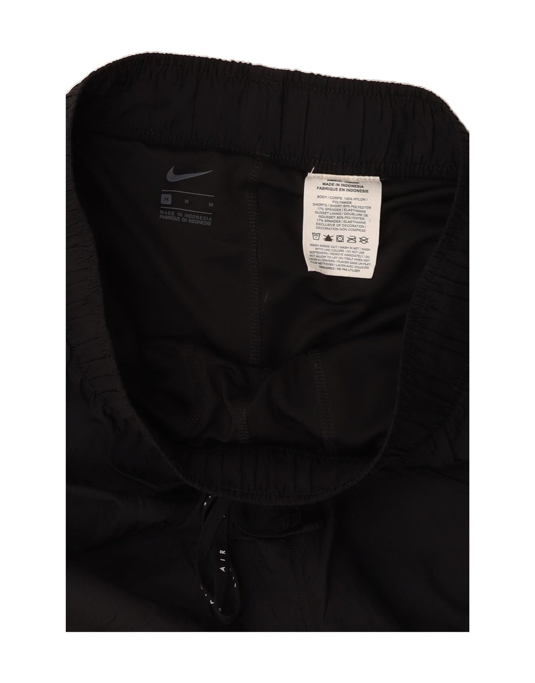 NIKE Womens Tracksuit Trousers Joggers UK 14 Medium  Black Nylon Vintage Nike and Second-Hand Nike from Messina Hembry 