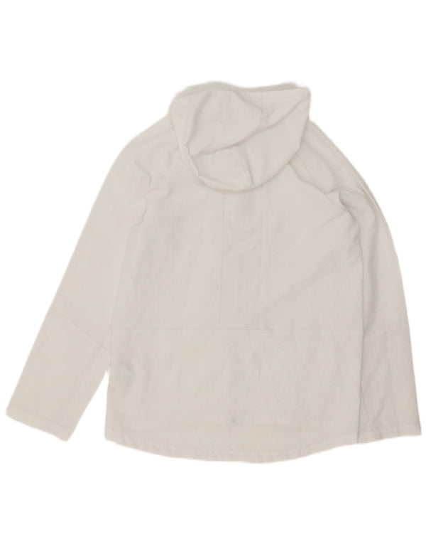 Felpa con cappuccio e zip Nike da bambino 13-14 anni XL poliestere bianco