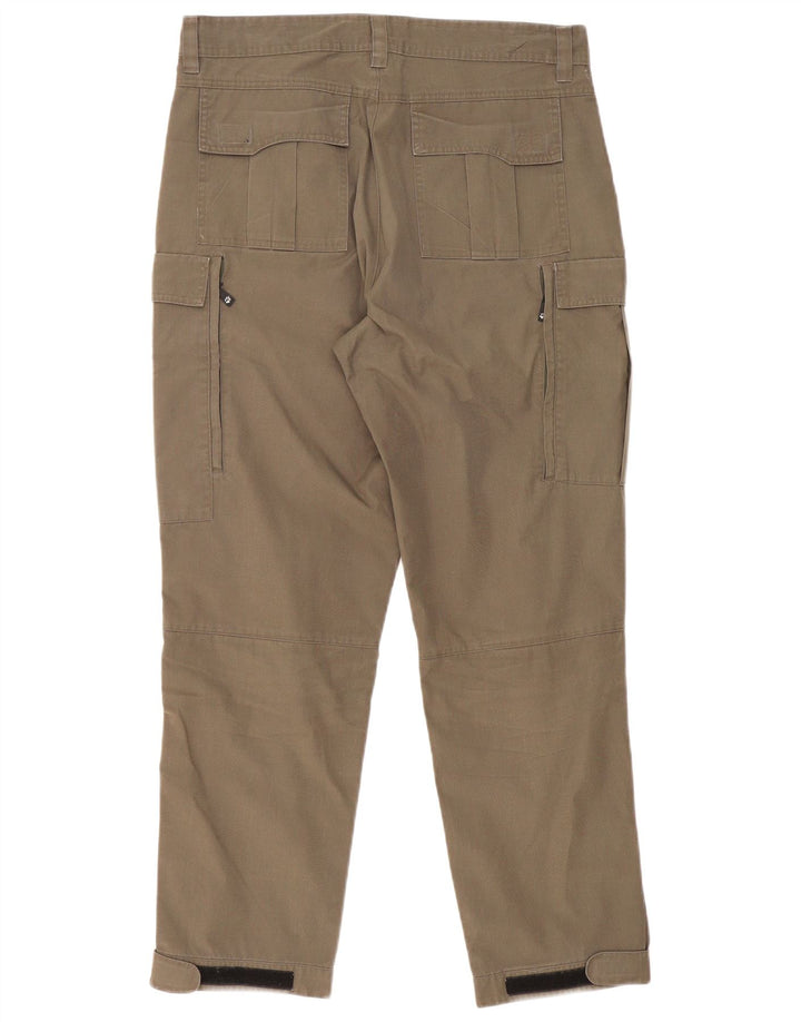 Pantaloni cargo dritti da donna Jack Wolfskin medio W30 L30 poliestere kaki