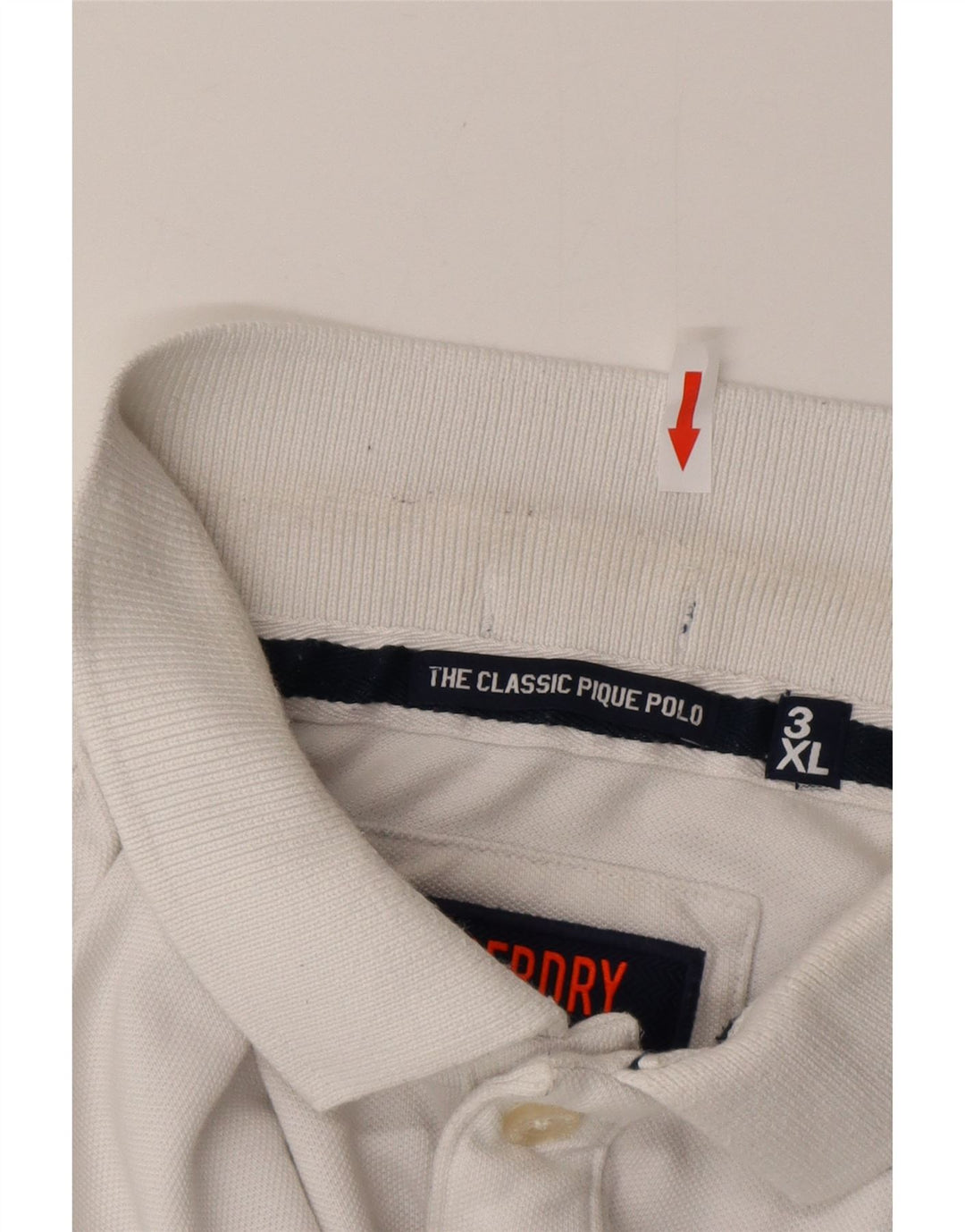 Polo da uomo vestibilità classica SUPERDRY 3XL cotone bianco