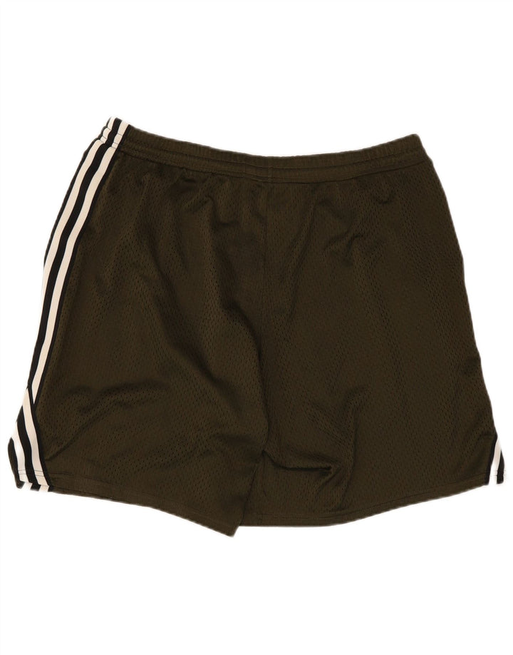 Pantaloncini sportivi da uomo Champion, poliestere a righe verdi grandi