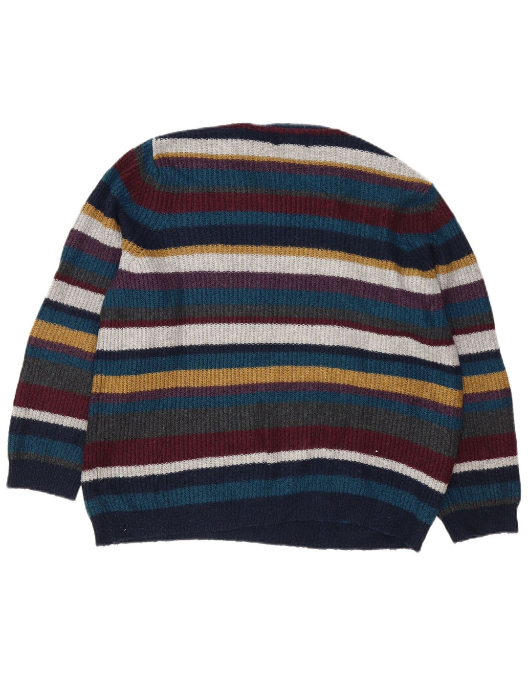 Maglione maglione girocollo da uomo Marks & Spencer a righe medie multicolore