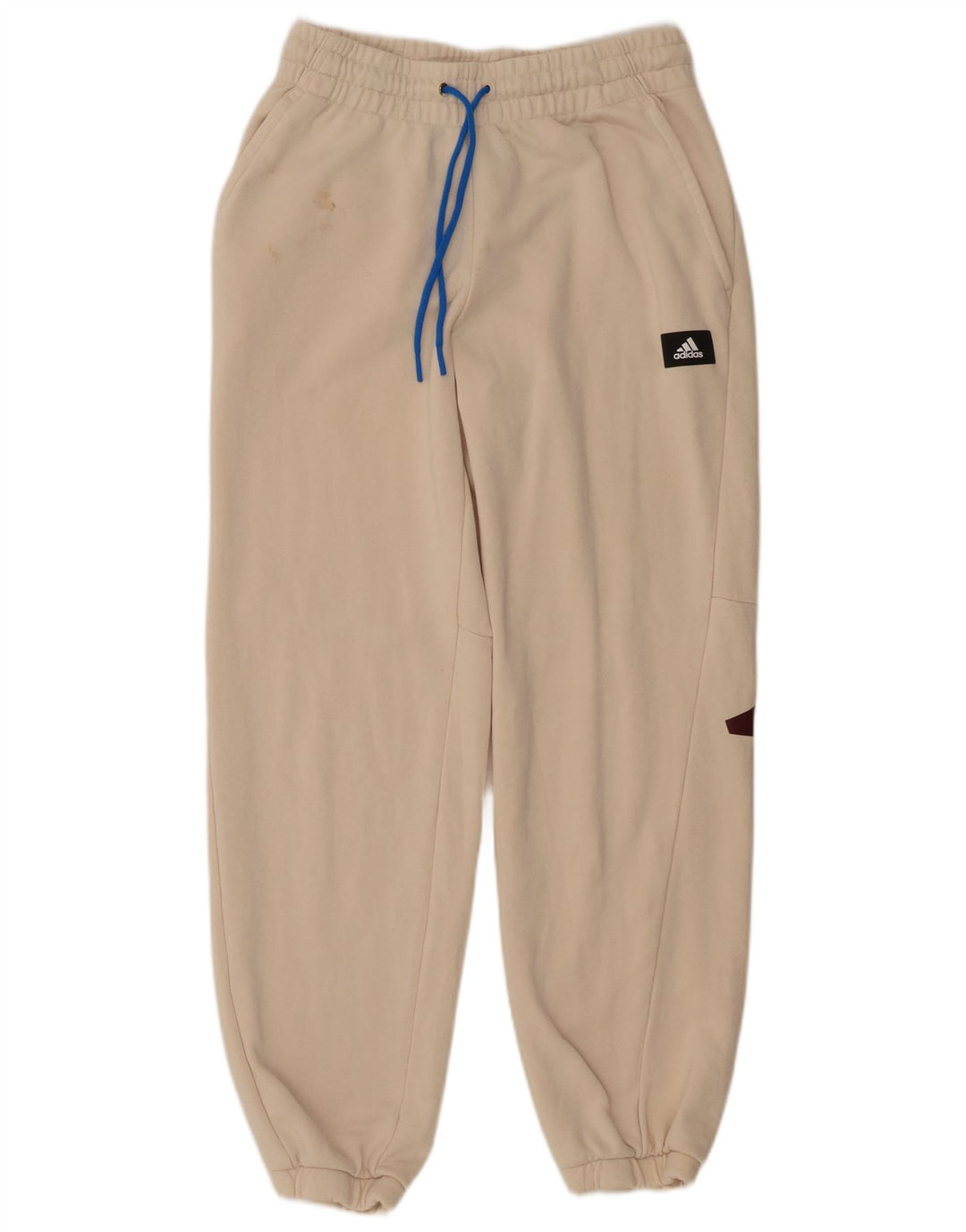 Pantaloni da tuta grafica da uomo Adidas Joggers in cotone beige medio