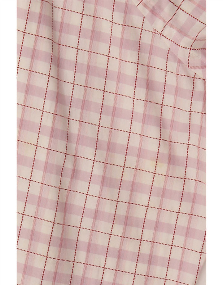 Camicia da uomo Lacoste taglia 43 grande motivo a quadri rosa