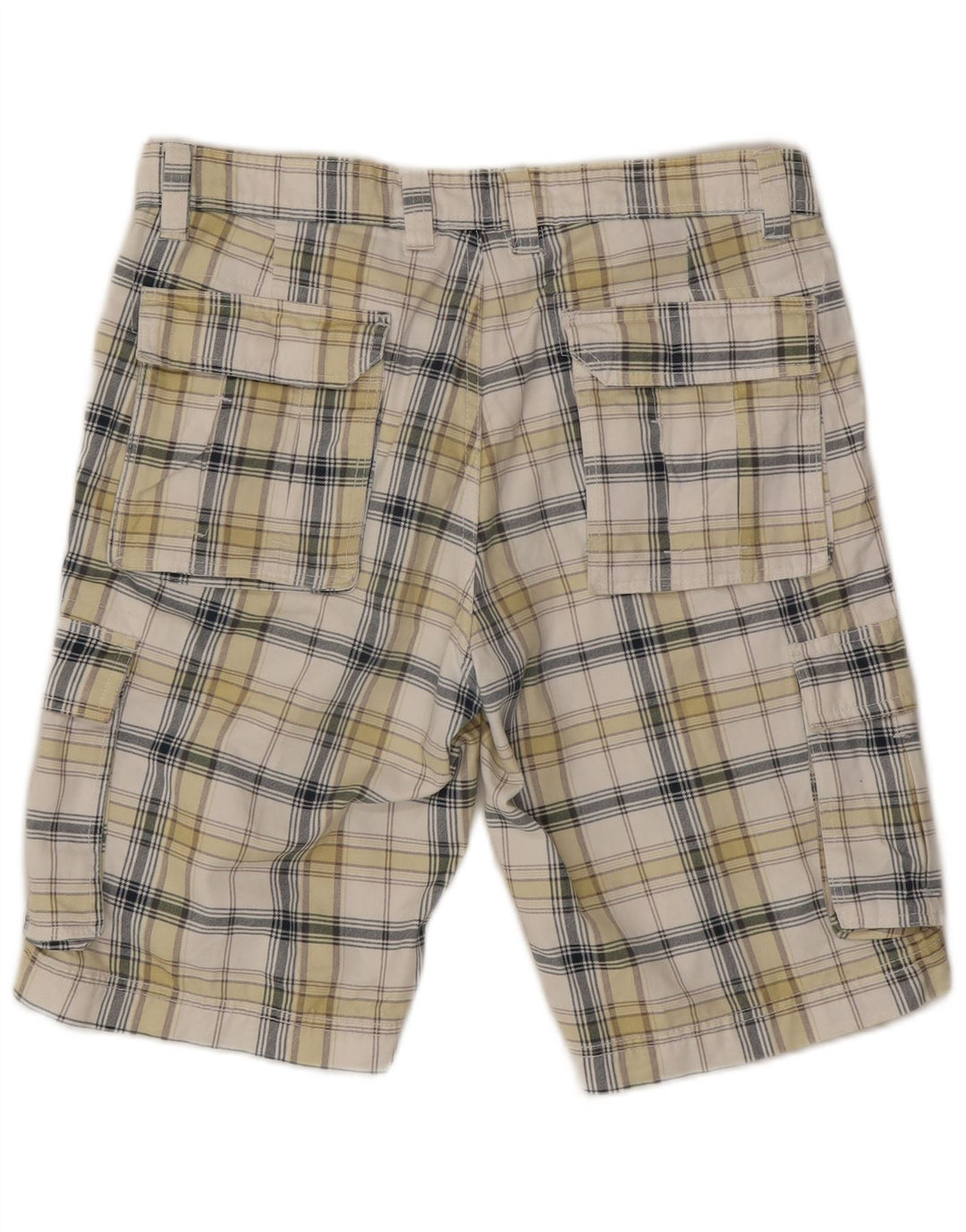 Pantaloncini cargo da uomo Angelo Litrico IT 50 Large W34 Cotone a quadri bianchi