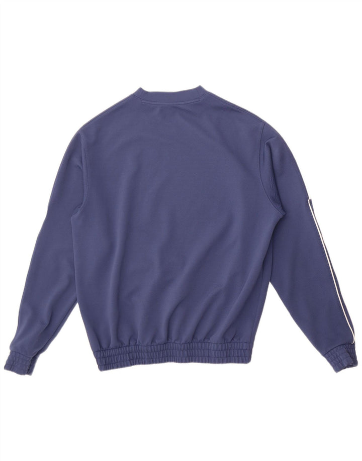 Felpa da uomo Adidas Felpa in poliestere color block blu medio