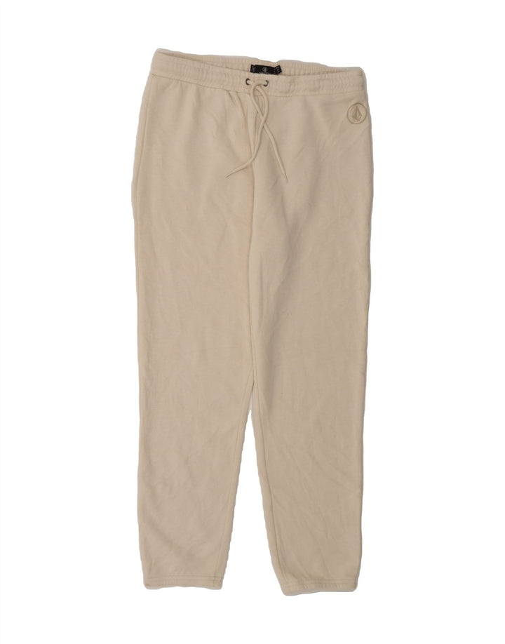 VOLCOM Womens Tracksuit Trousers Joggers UK 14 Medium  Beige Polyester Vintage Volcom and Second-Hand Volcom from Messina Hembry 